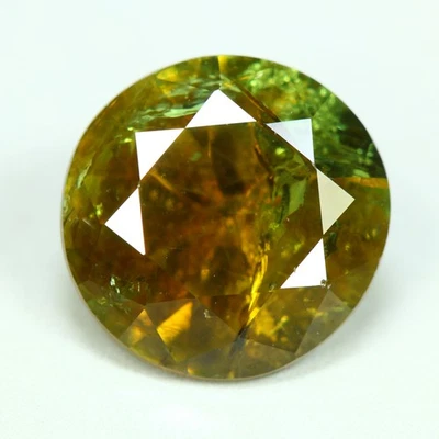 3.50 Cts_Round Brilliant Cut_100 % Natural Unheated Demantoid Garnet_Namibia - Image 1 of 4