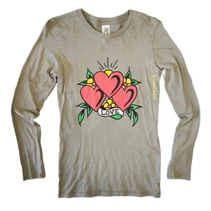 Ed Hardy Shirt Damen M Langarm Y2k Grunge Punk Snookie Jersey Shore Edgy - Bild 1 von 8