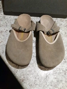Birkenstock Rosemead Mary Jane Beige Suede Clogs 39 - Picture 1 of 11