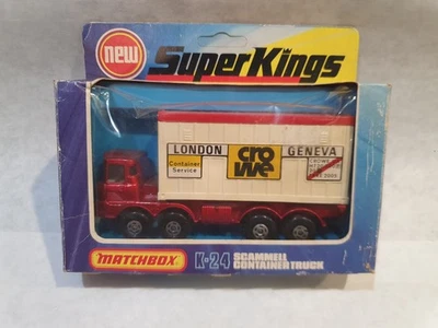 Vintage 1976 Matchbox SuperKings K-24 Scammell Container Truck, Crowe In Box - Image 1 of 4