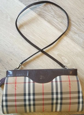 Burberry Women's Vintage Check Nova Haymarket Crossbody Clutch Shoulder Bag  - Image 1 of 4
