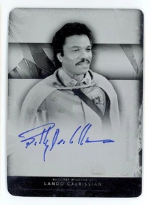 2025 Topps Star Wars Masterwork Billy Dee Williams Chrome Auto 1/1 Lando - Picture 1 of 2