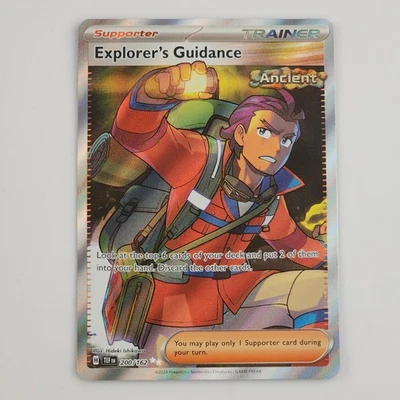 Pokemon Explorer's Guidance 200/162 Sv05 Temporal Forces Holo Ultra Rare TCG NM+ - Image 1 of 2