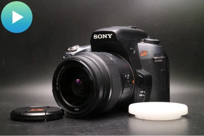 🎦VIDEO👀 [MINT-] Sony a550 DSLR-A550 DSLR + SAL1855 Zoom Lens From JAPAN - Image 1 of 4