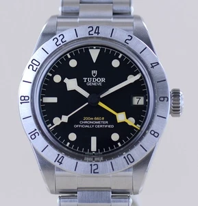 Orologio Tudor Black Bay Pro GMT black Top Date B+P Diver cinturino acciaio - Foto 1 di 18
