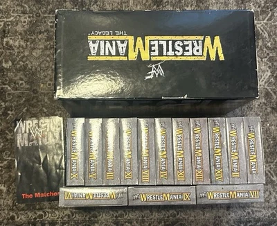 WWE WrestleMania: The Legacy VHS 14 Tape Box Set - Image 1 of 4