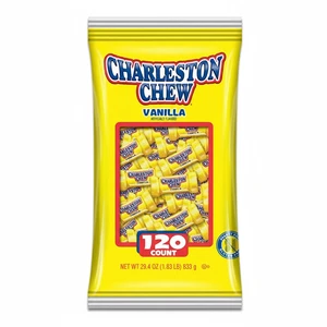 Charleston Chew Vanilla Chocolate Coated Nougat Bars 120 Count 29.4oz - Picture 1 of 5