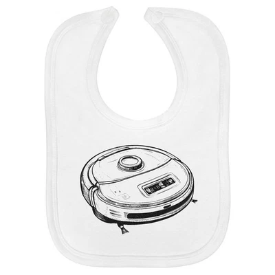 Babero de bebé de algodón suave 'Robot Vacuum' (BI00060105) Foto 1 de 3