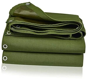 Tarp Canvas,Heavy Duty Waterproof for Outdoors, Truck, Water 6.6 x 9.8 Feet - Picture 1 of 8
