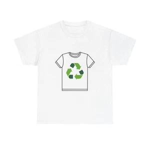 Eco-Friendly Recycled T-Shirt, Sustainable Fashion Tee, Green Initiative Shirt, - Picture 1 of 15