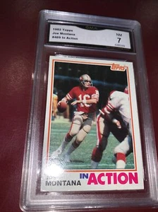 1982 Topps Joe Montana #489 Graded NM7 By GMA More Cards Listed - Bild 1 von 4
