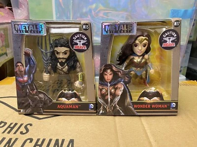 Metals Die Cast Batman Vs Superman AQUAMAN M15 & WONDER WOMAN M17 Heavy Figures - Image 1 of 4