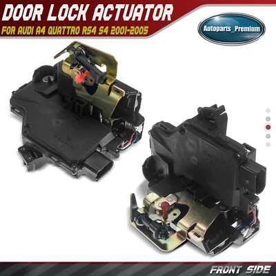 2x Actuador de cerradura de puerta delantero izquierdo y derecho para Audi A4 Quattro RS4 S4 2001-2005 Foto 1 de 4