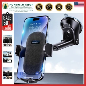 2-in-1 Adjustable Car Phone Mount with Quick Release for All Smartphones - Picture 1 of 11