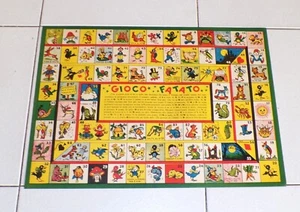 GIOCO FATATO Gioco dell'oca Goose Tour Vintage 49x35 cm Anni 40/50 - MAI USATO - Picture 1 of 1