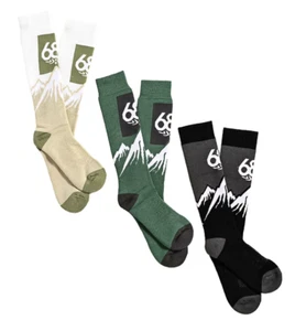 Paquete de 3 686 calcetines Mountain Scape para hombre tonos tierra M2WSOC05P-ETNS (L/XL) - Imagen 1 de 1