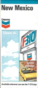 1972 CHEVRON F-310 Road Map NEW MEXICO Route 66  Roswell Albuquerque Santa Fe - Picture 1 of 4