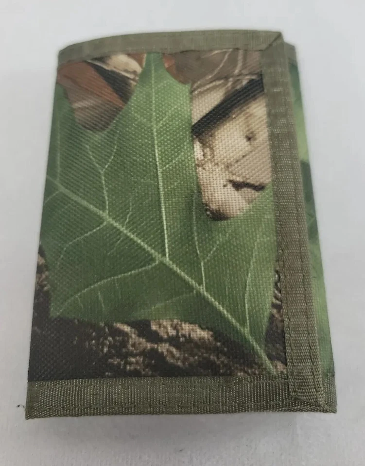 Real Tree Camo Trifold Wallet W/ Orange Inside Pocket  - Image 1 of 4