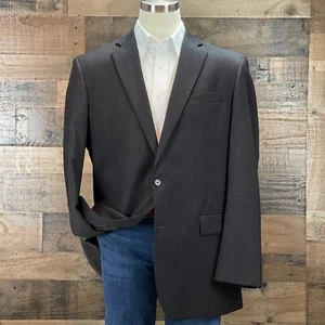 Brooks Brothers Madison Sport Coat Blazer Estrato Wool Men 46XL Gray Suit Jacket - Picture 1 of 15