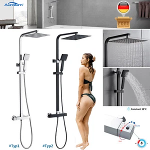 Duschsystem Handbrause Dusche Mit Thermostat Duscharmatur Regendusche Duschset - Bild 1 von 54
