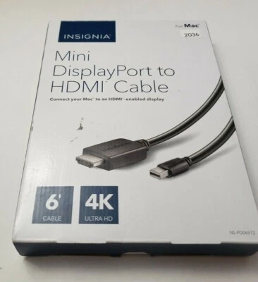 INSIGNIA  MINI DISPLAYPORT TO HDMI CABLE      - Image 1 of 3