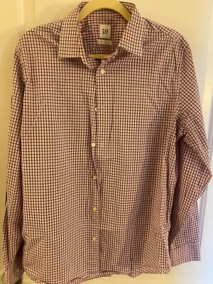 Camisa de vestir a cuadros (rosa/azul) Gap para hombre Foto 1 de 3
