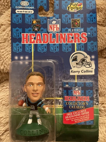 Kerry Collins Carolina Panthers 1996 NFL Corinthian Headliners Figure D3 Cover