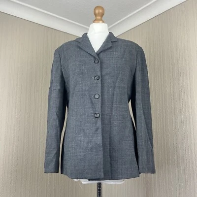 Giacca blazer monopetto misto lana grigio Marella Made in Italy GB 16 - Immagine 1 di 4