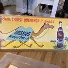 THIRSTY CAMEL -- Mission Royal Punch -- CALIFORNIA SIGN - Shows Old Glass Bottle