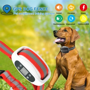 Últimos collares de entrenamiento impermeables con sistema de contención para mascotas cerca inalámbrica GPS para perros - Imagen 1 de 13