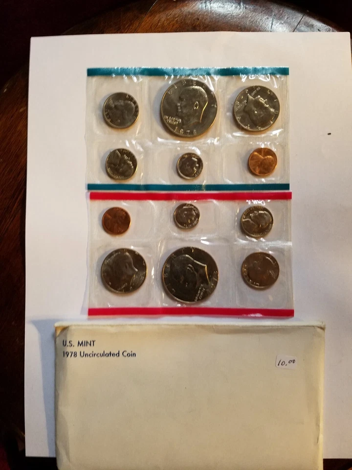 1978 US Mint Set Uncirculated 12 Coin Set Philadelphia & Denver P & D - Image 1 of 1