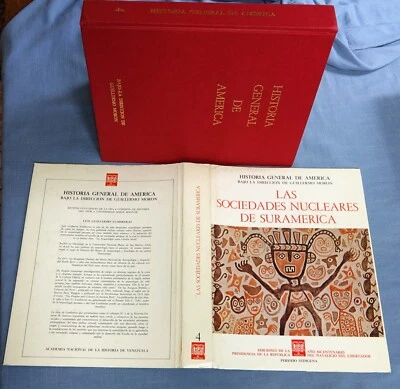 LAS SOCIEDADES NUCLEARES DE SURAMERICA BY LUIS GUILLERMO LUMBRERAS 1983 HC/DJ - Image 1 of 4