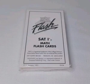 In A Flash SAT 1 Math Flash Cards New Vintage 1991 - Picture 1 of 8