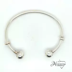 Authentic Pandora Moments Open Bangle Cuff 2.5 inch Sterling Silver, 7.3 g - Picture 1 of 6