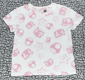 Nintendo Super Mario Bros Movie Toad Stars Girls 5 T/6 T-Shirt Tee Cute Top Pink - Picture 1 of 8