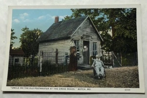 "Uncle Ike The Old Postmaster At The Cross Roads," Notch, Mo. Postcard (A3) - Picture 1 of 2