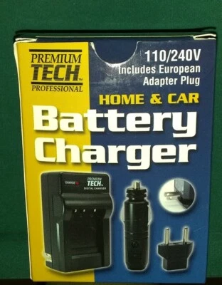 Cargador de batería Premium Tech Professional PT-75 para hogar y automóvil compatible con cámara Canon NB-11L Foto 1 de 4