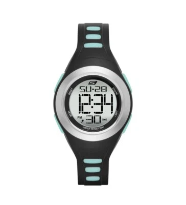 Reloj Cronógrafo Digital Skechers Tennyson (SR2020W) NUEVO EN CAJA-Negro/Verde azulado Foto 1 de 4