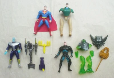SUPERMAN THE ANIMATED SERIES Quick Change Brainiac Lex Luthor Kenner 5" figures - Изображение 1 из 4