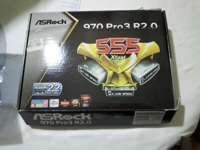 Asrock 970Pro3R2.0+scatola +manuale+cd+16GBram+scheda grafica+4 usb+WiFi - Immagine 1 di 4