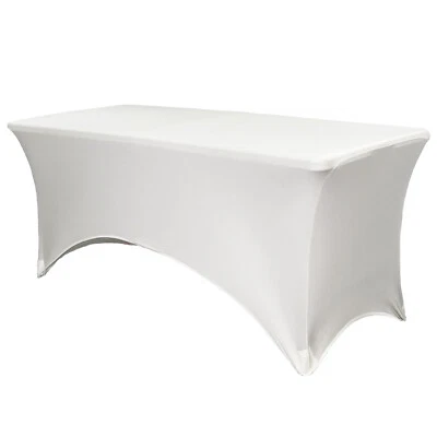 YCC Linens - Stretch Spandex Table Covers, Fitted Rectangular Tablecloths - Image 1 of 4