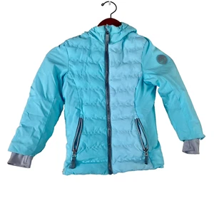 GERRY Youth Welded Hooded Lightweight Girls Teal Winter Jacket Size -5/6 - Picture 1 of 10