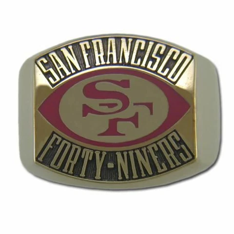 San Francisco 49ers Contemporary Style Goldplated NFL Ring Cover