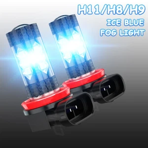 2x ice Blue LED Fog Light DRL Bulbs For BMW E71 X6 M E70 X5 E83 F25 X3 - Bild 1 von 11
