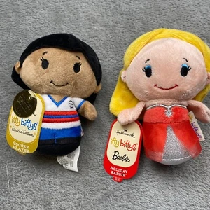 Hallmark Itty Bittys Kids Holiday Barbie Red Holiday Christmas Dress Plush Toy - Picture 1 of 7