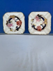 Pair Mason’s Patent Ironstone “Mandalay" 3 5/8” Ashtrays Made In England #80 - Picture 1 of 3