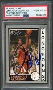 2006 Press Pass #OS20 LaMarcus Aldridge Signed Rookie Card AUTO Grade 10 PSA Sla - Picture 1 of 2