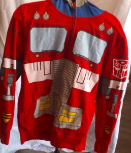TRANSFORMERS MENS OPTIMUS PRIME AUTOBOT MORPH TOTAL ZIP HOODIE SIZE MEDIUM - Picture 1 of 6