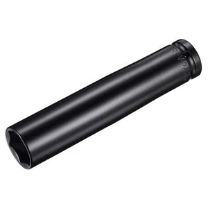 1/2 Zoll Antrieb x 24 mm tiefe Schlagschrauber Buchse CR-V Stahl 6 Zoll Länge 6-Punkt metrische Größe - Bild 1 von 5