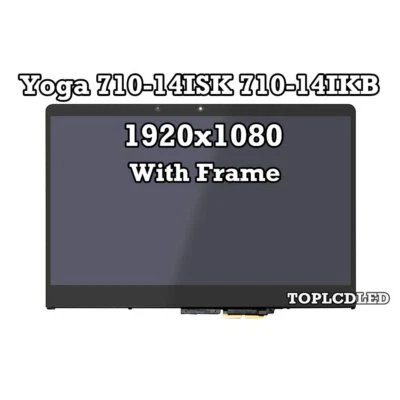 14.0" FHD Lenovo Yoga 710-14IKB 80V4 LCD Berühren Anzeige Bildschirm Baugruppe - Bild 1 von 4